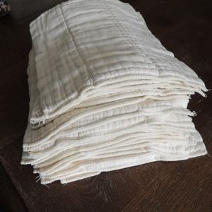 Unbleached Organic Cotton Prefold Cloth Diapers